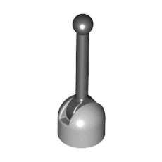 Light Bluish Gray Lever Small Base with Black Lever