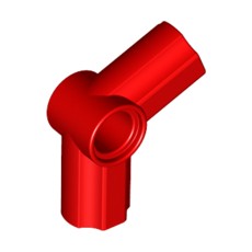 Red Technic, Axle and Pin Connector Angled #5 - 112.5 degree