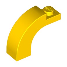 Yellow Brick, Arch 1 x 3 x 2 Curved Top