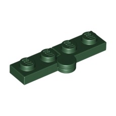 Dark Green Hinge Plate 1 x 4 Swivel Top / Base Complete Assembly