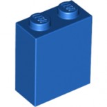 Blue Brick 1 x 2 x 2 with Inside Stud Holder
