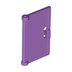 Medium Lavender Door 1 x 2 x 3 with Vertical Handle, New Mold for Tabless Frames