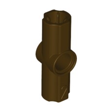 Dark Brown Technic, Axle and Pin Connector Angled #2 - 180 degrees