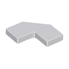 Light Bluish Gray Tile, Modified 2 x 2 Corner with Cut Corner